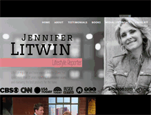 Tablet Screenshot of jenniferlitwin.com